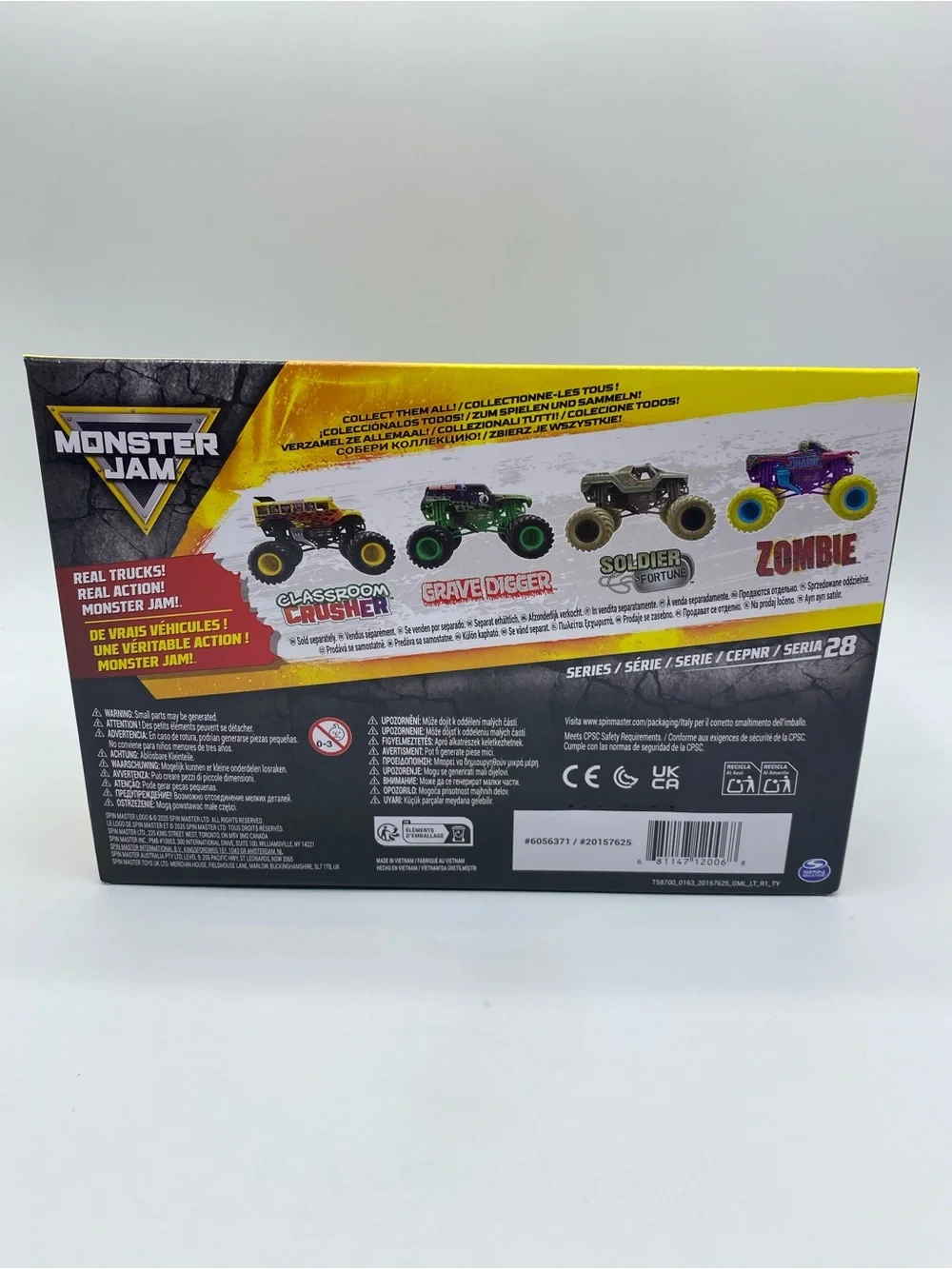 2026 Spin Master Series 28 Classroom Crusher 1:24 Scale Monster Truck NIB